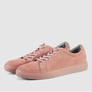 Vagabond “Paul” suede sneakers in dust pink